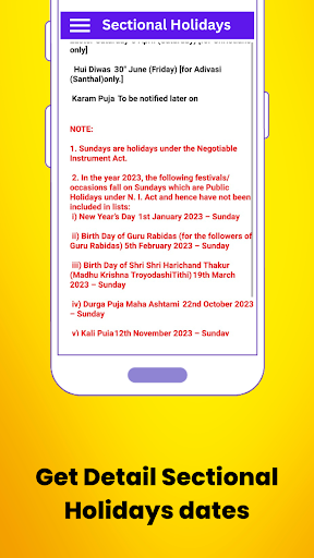 West Bengal Govt Calendar 2023 Screen 3