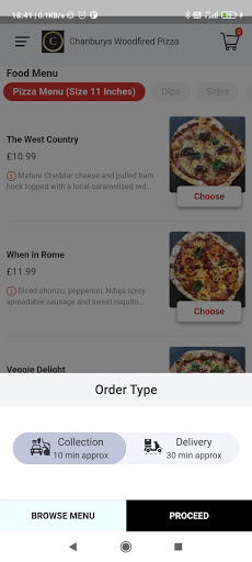 Chanburys Woodfired Pizza Screen 2