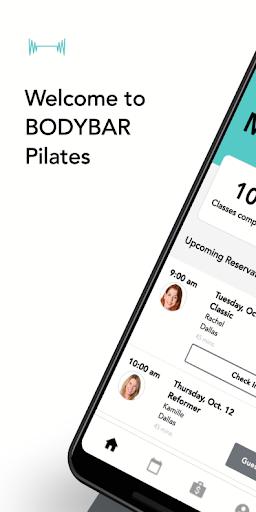 Android application BODYBAR Pilates screenshort
