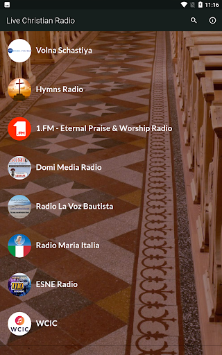 Android application Live Christian Radio-Hymns screenshort