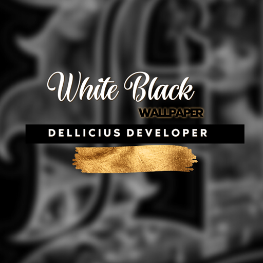 Wallpaper White Black logo