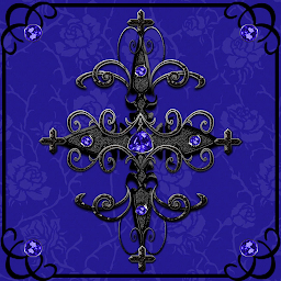 Ikonas attēls “Blue Gothic Cross theme”
