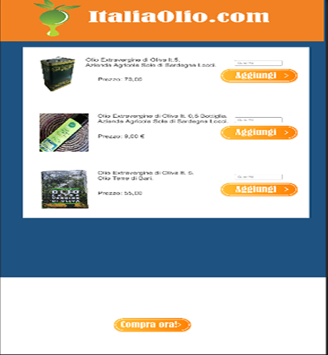 Android application ItaliaOlio.com screenshort