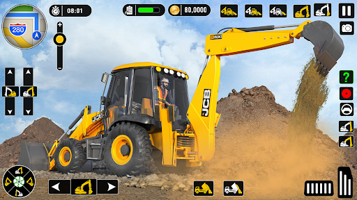 JCB Construction Driving Game Screen 2