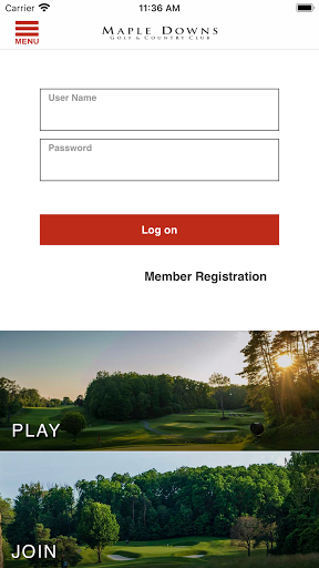 Android application Maple Downs G&CC  screenshort