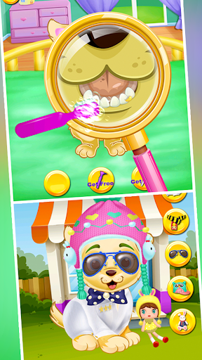 Screenshot of puppy newborn babyshower Games