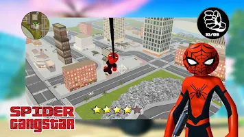 Free battleground fire : Spider Stickman RopeHero APK Ảnh chụp màn hình #2