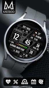 MD300 Digital watch face