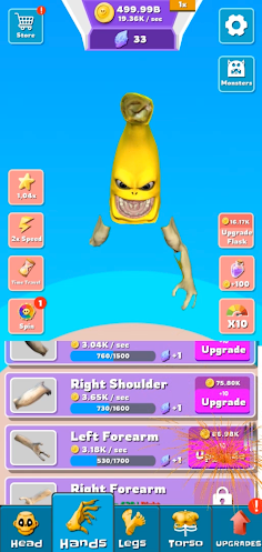 Banana Monsters Fight Idle! - Screenshot 2