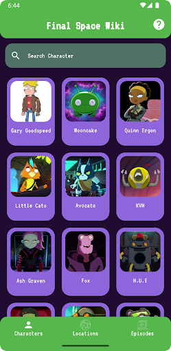Android application Final Space Wiki screenshort