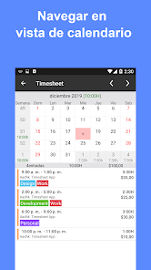 Screenshot 2 Parte de horas - Horas trabajo android