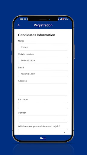 My Entry App Screen 2