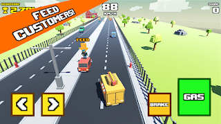 Crazy Road: Fast Food Truck - Screenshot 2