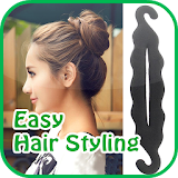 easy hairstyling by step icon