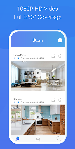 Android application Ucam - Private Home Camera screenshort