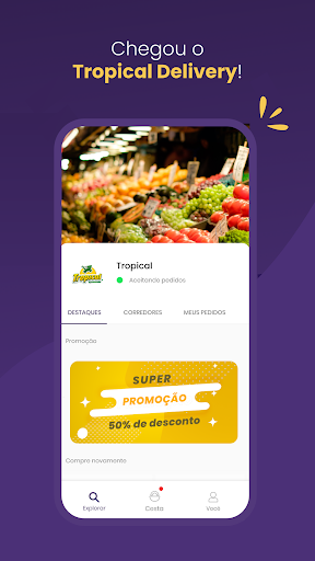 Android application Tropical Delivery screenshort