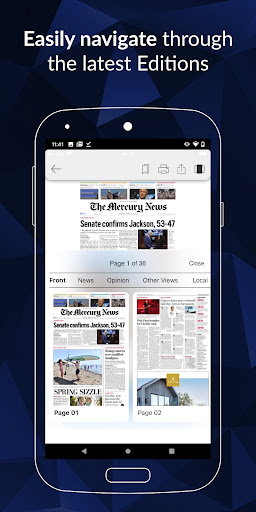 The Mercury News e-Edition Screen 2