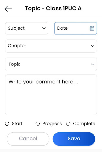 Android application Smart School screenshort