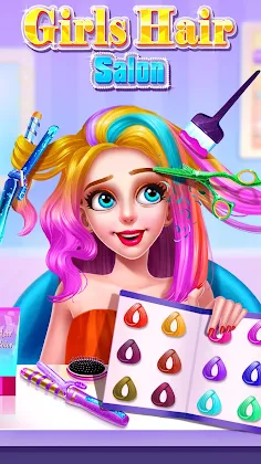 Girls Hair Salon - Screenshot 1