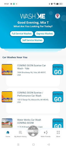 WashMe Screen 2