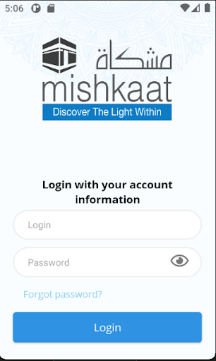 Android application Mishkaat Haj and Umrah Service screenshort