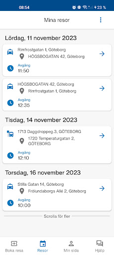 Göteborgs Stad – Serviceresor Screen 3