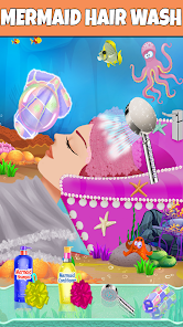 Captura de Pantalla 30 Mermaid Girls Makeover Games android