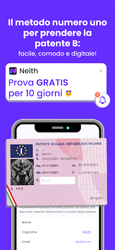 Android application Neith - Patente B screenshort