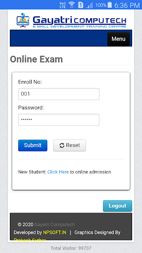 Gayatri Computech Screen 2