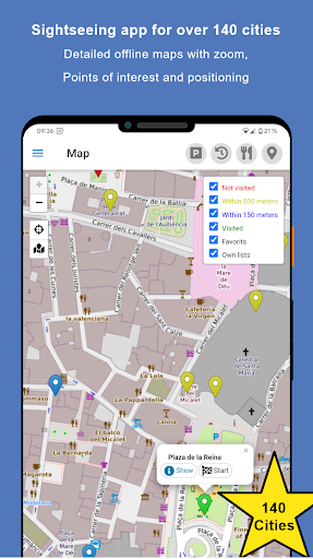 Android application Sightseeing Valencia screenshort