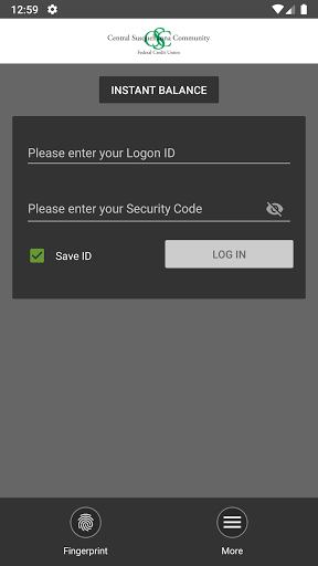 Central Susq Community FCU Screen 2