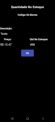 Android application Cupom Não Fiscal e Estoque screenshort