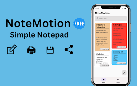 Notes, Notepad - NoteMotion