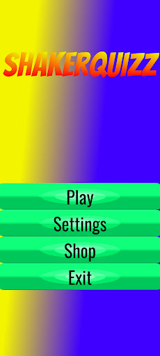 Android application ShakerQuizz screenshort