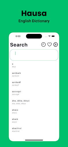 Android application Hausa Dictionary English ƙamus screenshort