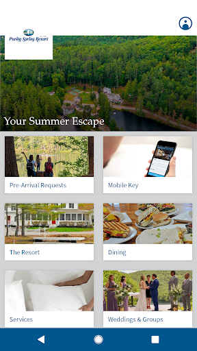 Android application Purity Springs Resort screenshort