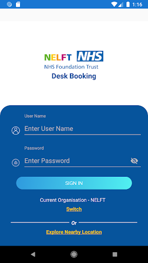 Desk Booking Screen 2