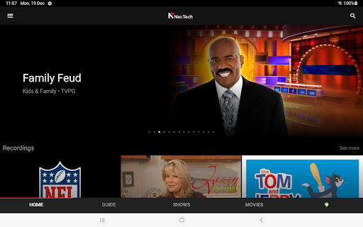 Screenshot of Nex-Tech TV Now