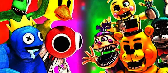 Rainbow friends toy chica hide