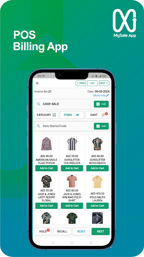 MySale App - Accounting app Screen 2