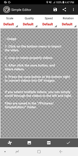 Android application Video Editor - Slow motion screenshort