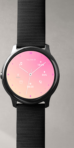 Rose Gold Watch Face L74