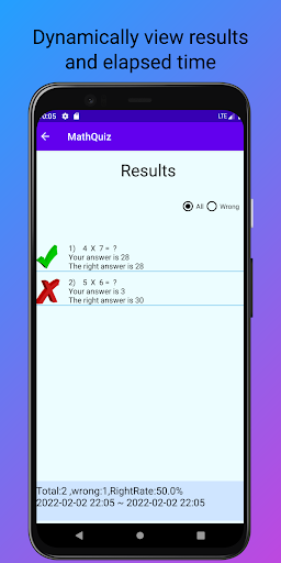 MathQuiz Screen 3