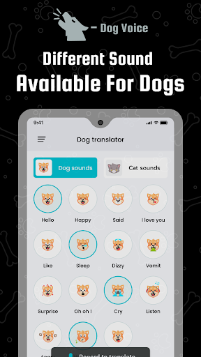 Android application Dog & Cat Translator Pet Sound screenshort