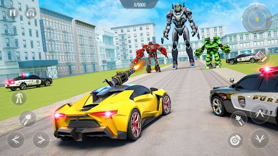 Flying Car Robot Shooting Game 1
