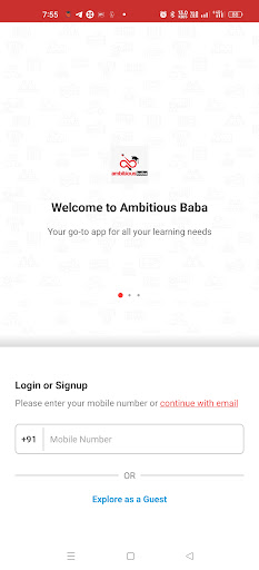 Android application Ambitious Baba : Exam Prep APP screenshort