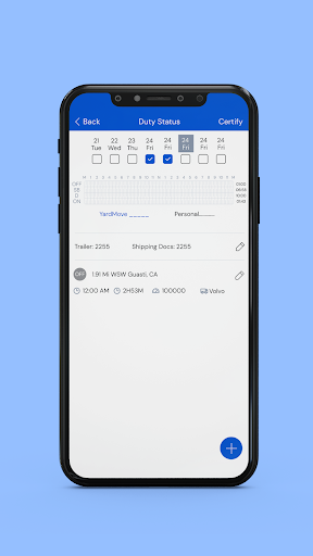 Motioneld - Electronic LogBook Screen 3