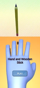 Hand And Wooden Stick