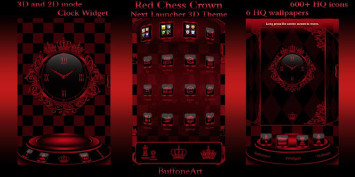 Android application Red Chess Crown 3D Next Launch screenshort