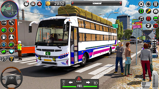 Android application US Bus Simulator Driving Games screenshort
